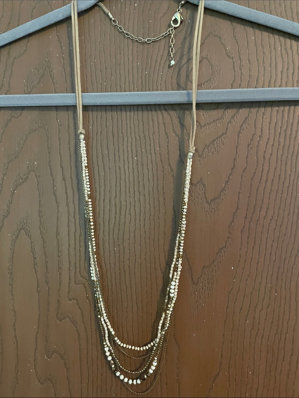 Chico’s beaded cord necklace